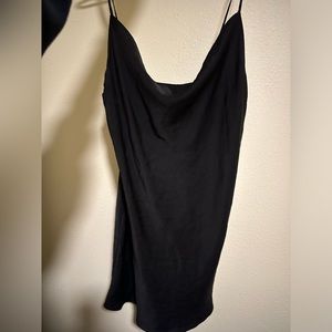 Black slip dress